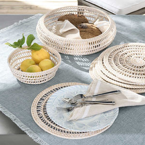 Table à manger Centre de table Bol à fruits décoratif Vente en gros Petits bols créatifs en rotin Badigeon Minimaliste Fête d'affaires - Product Image 4