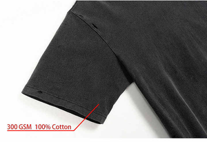 Vintage <b>Acid</b> Wash Men'S Distressed T-Shirt Oversized <b>Drop</b> Shoulder 100% Cotton Streetwear Heavyweight Custom Unisex Boxy T-Shirt - Product Image 3