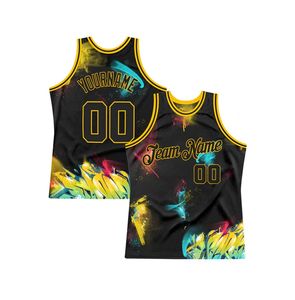 INDEX APPAREL Custom Sublimated Basketball Jersey Black Gold Tank Top Unisex Adult Breathable All Seasons <b>Athletic</b> Fit - Product Image 6