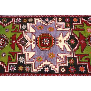 Grand tapis turc de 5,6 x 9,5 pieds, tapis persan vintage rouge - Product Image 5