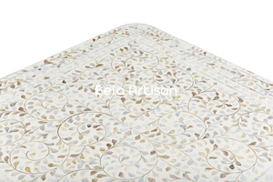 Table basse en bois UrbanLuxe, table de salon carrée moderne avec finition en bois naturel et rangement - Product Image 4