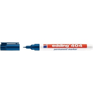 Marcadores Permanentes Azules EDDING 404, Punta Redonda de 0.75 mm, Paquete de 10 - Product Image 1