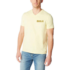 เสื้อยืดคอวีถักนิตติ้งสำหรับผู้ชาย ดีไซน์ทันสมัย สวมใส่สบาย ผลิตจากผ้าฝ้าย 100% แห้งเร็ว ระบายอากาศได้ดี น้ำหนักเบา เหมาะสำหรับใส่ในฤดูร้อน แฟชั่นสำหรับใส่ในชีวิตประจำวัน - Product Image 1