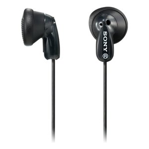 Audífonos Intrauditivos Negros de Plástico con Sonido Nítido e Indicador LED de Batería - MDRE9LPB AE - Product Image 1