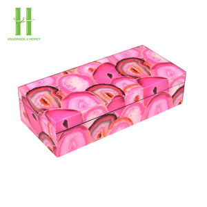 Nouvelle tendance Boîte à bijoux en laque Laque personnalisée à haute brillance Cadeau de luxe Boîte d'emballage de bijoux en bois OEM Made in Vietnam - Product Image 6