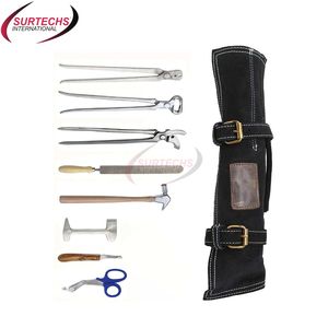 Top Trending Horse Shoe Farrier Hoof Trimmer Tool Kit ABScess Loop Knife 2PCs Horse Shoe Nippers Buffer Instrumentos quirúrgicos - Product Image 6
