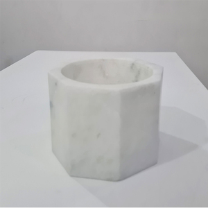 แจกันหินอ่อนทรงหกเหลี่ยมภาชนะสำหรับใส่กระถางกระถาง - Product Image 1