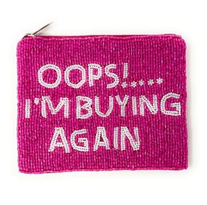 Porte-monnaie en perles multicolores sur fond noir, fait à la main, avec œil maléfique, perles de verre colorées, fermeture éclair, sac à maquillage bohème, cadeau - Product Image 5