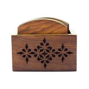 Posavasos de madera cuadrado de alta calidad, posavasos resistente al calor, hogar, oficina, restaurante, tazas de té, tazas de café, latas de cerveza, vasos de bar - Product Image 6