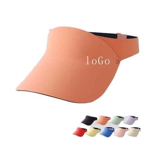 Nouvelle casquette de soleil légère d'été pour hommes et femmes, visière de course personnalisable avec logo, chapeau de plage et de golf, visière sport unie et simple - Product Image 6