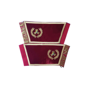 Maçonnique Regalia Craft Officer Cuff Gauntlet paire-Maçonnique Regalia - Product Image 5