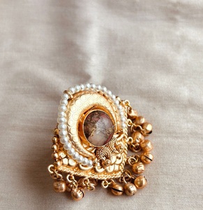 Anillo Elegante de Latón Tradicional Hecho a Mano con Baño de Oro para Bodas, Fiestas y Compromisos para Mujer - Product Image 5