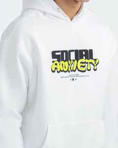 Sudadera con capucha de gran tamaño en blanco, sudadera lisa de algodón pesado para serigrafía, bordado, suministro de fábrica personalizado hecho en Pakistán - Product Image 3