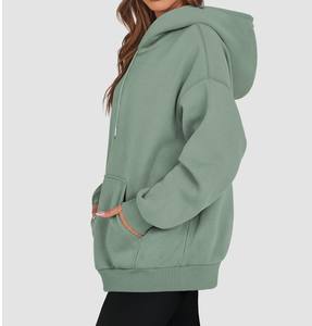 Haute qualité sweats à capuche décontracté femmes sweat à capuche hiver automne manches longues sweats à capuche lourds tricotés - Product Image 5