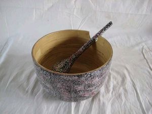 Bol élégant en bambou, fabriqué à partir de fibres végétales renouvelables, destiné à la cuisine, à la salle à manger et à la restauration, Vietnam - Product Image 5