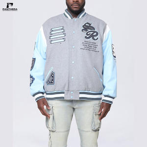 Vestes universitaires de haute qualité en laine avec col montant, broderie personnalisée et strass pour l'hiver - Product Image 6