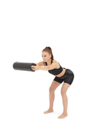 Coussin de rouleau en mousse PU légère, imperméable, recouvert de cuir, en tissu non tissé à mémoire de forme, pour équipement sportif et fitness sain