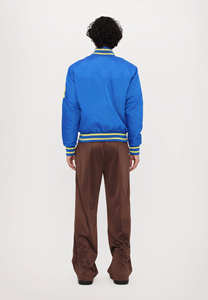 Dernière veste universitaire bleu royal de haute qualité pour hommes Letterman College Baseball Bomber veste chaude col côtelé avec poignets - Product Image 2