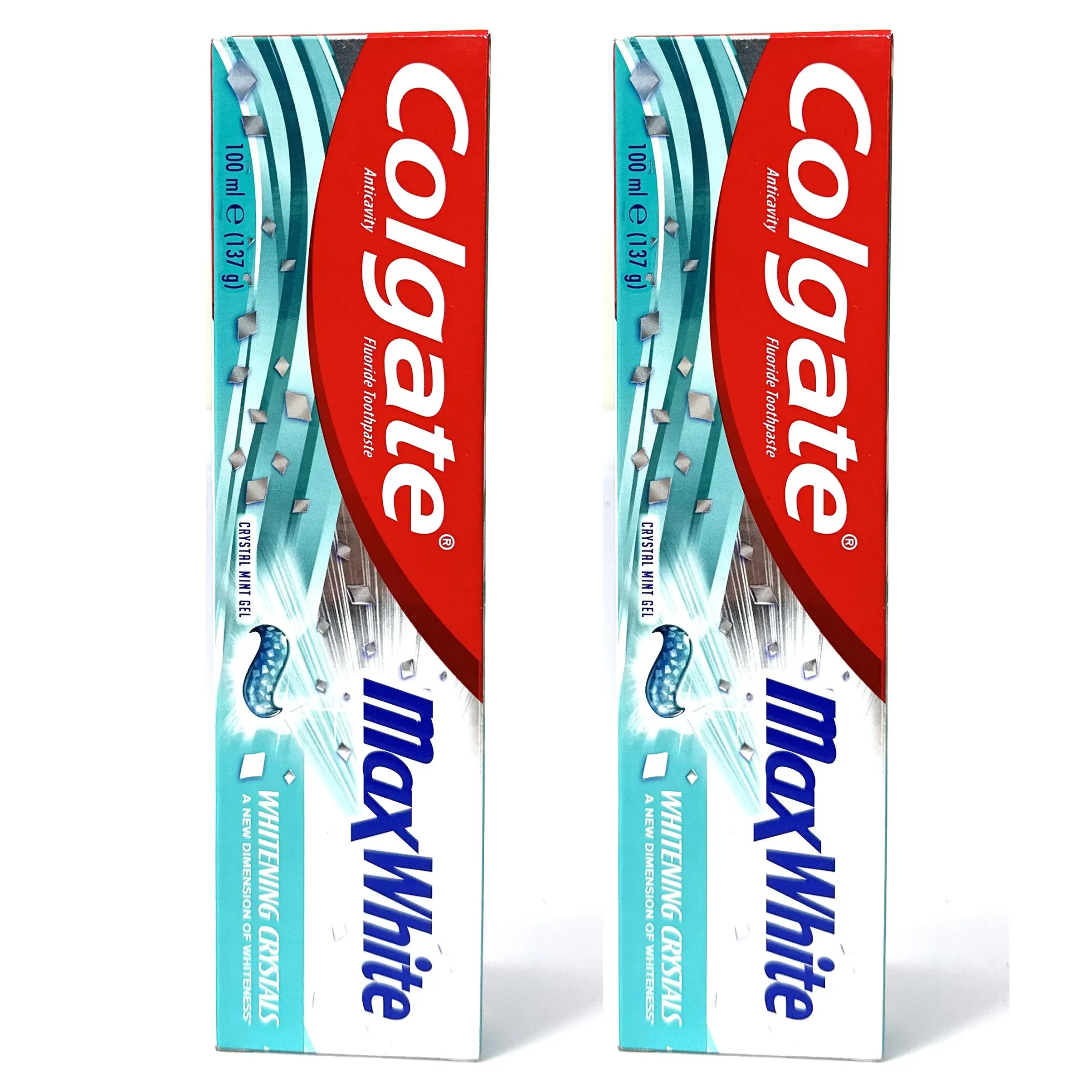 कर्नल-गेट maxwhite whitening कण टकसाल जेल टूथपेस्ट 100ml