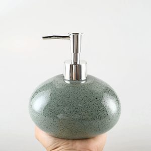 Soap Dispenser for Kitchen Sink Counter-top Dish Soap Dispenser Bathroom Pressing <b>Hands</b> Washing White Marble Soap Pump - Product Image 2