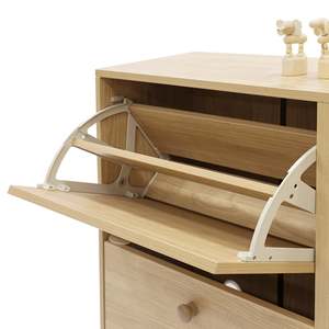Sisco <b>6</b>-<b>Drawer</b> Modern Scandinavian Style Shoe Cabinet Revolving and Portable Durable Living Room Furniture Home Shoe Racks - Product Image 3