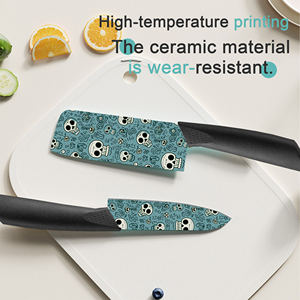 En stock Ensemble de couteaux de chef professionnels de qualité supérieure 9 pièces Lames en céramique de haute qualité Manche en plastique Durable Cadeau Noël 2026 - Product Image 4