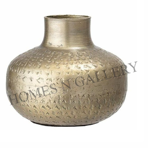 High Quality Metal Iron Garden Pot New Arrival Antique Colors Design Flower Pots & Planters Cheap Price Home Application India - Product Image 1