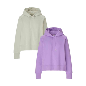 Sweat à capuche 100% coton imprimé solide sweat-shirt polaire doux pour l'hiver vêtements de sport respirants pour tenue décontractée en plein air - Product Image 4