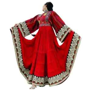 Afghan Kuchi Tribal Women Dresses 100% High Quality <b>Fabric</b> Women's Wedding Bridal Dress Lace Decoration Afghani Women's Clothing - Product Image 1