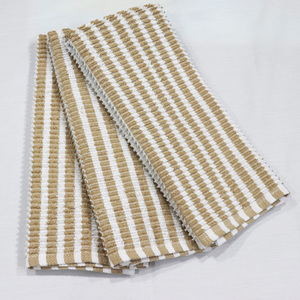 Serviettes de cuisine rayées en coton éponge décoratif teint en fil provenant d'Inde, écologiques, design personnalisé en coton - Product Image 5