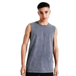 <b>Mens</b> New Cotton Vest <b>Mens</b> Summer Solid Color Loose Japanese Sports Comfortable Sleeveless Tank Tops Washed Vintage <b>Singlets</b> - Product Image 2