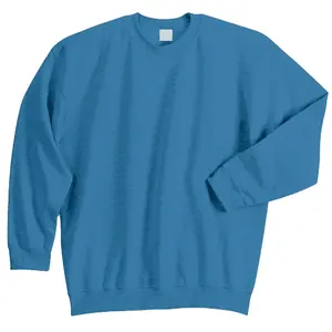 Sweater 2024 Crew Neck latihan luar ruangan Sweatshirt warna polos kasual LOGO kustom kualitas tinggi 360Gsm