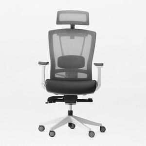 Chaise de bureau exécutive ergonomique moderne en maille - pivotante, confort en mousse et tissu, cadre en aluminium, coussin en PU, base en nylon - Product Image 1