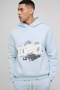 Chándales con capucha con gráfico de ajuste regular personalizado para hombre, ropa informal, chándal transpirable y cómodo para hombre - Product Image 3