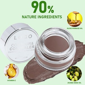Correttore trasparente trasparente per trucco ad alta pigmentazione crema contorno Vegan Cruelty Free Logo personalizzato viso impermeabile a copertura completa - Product Image 3