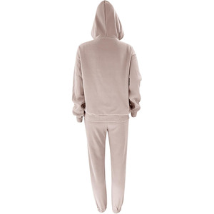 Survêtement Baggy en coton polaire Polyester pour femmes 500 GSM poids lourd confortable surdimensionné motif solide grande taille pour l'hiver - Product Image 6