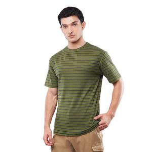 เสื้อยืดผ้าฝ้ายลายทางสำหรับผู้ชายเสื้อยืดคอกลมผ้านิ่มแขนสั้นสำหรับผู้ชายเสื้อยืดพิมพ์ลายเข้ารูปน้ำหนักเบาสวมใส่สบายในชีวิตประจำวัน - Product Image 4