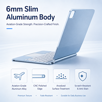 Étui clavier pour tablette en gros, contrôle tactile intégral, anti-traces de doigts, surface facile à nettoyer pour la productivité au bureau et l'usage quotidien