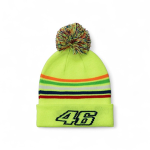 Bonnet d'hiver à rayures VR46 pour garçons, coupe-vent, pour enfants - VRKBE307828 (pour Valentino Rossi) - Product Image 1