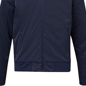 Veste de moto pour homme, col montant, logo personnalisé sur le devant, style streetwear, légère, fermeture éclair, vente en gros - Product Image 4