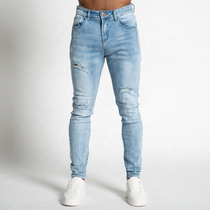 Vintage personnalisé décontracté lavage enzymatique hommes Denim pantalon bleu jean hommes taille haute jean droit pour unisexe 2026 - Product Image 6