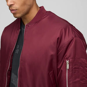 Chaqueta Universitaria Corta de Poliéster para Hombre, Diseño Personalizado OEM, Estilo Casual, Patrón Sólido, Transpirable, Ropa Deportiva para Exteriores - Product Image 5