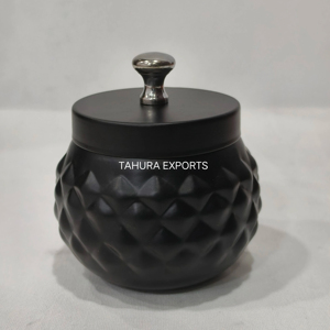 Manufacturer Of <b>Classy</b> Tabletop Container Handmade Modern Iron Round Box Storage Box Use for Kitchenware Decorative And Storage - Product Image 1