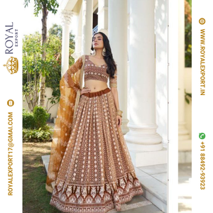 Royal Export Surat Nouvelle Collection Lehenga Traditionnelle Belle Conception Séquence Travail Robe Mariages Fêtes Disponibles - Product Image 6