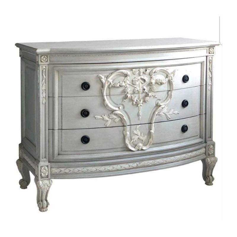 ทาสีขาว &amp; น้ำเงินโบราณ