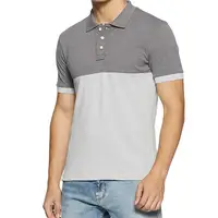 جودة الرجال قمصان جولف بولو قصيرة الأكمام مخطط الأداء فتل الجافة صالح قمصان غولف للرجل