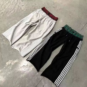 Pantalon de survêtement décontracté pour homme, léger, avec double bande latérale à la taille, jambe large, lavage foncé, pantalon de jogging pour le style urbain - Product Image 4