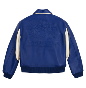 Venta al por mayor por encargo 100% cuero de vaca genuino chaquetas Avirex para los hombres de moda de talla grande colección - Product Image 4