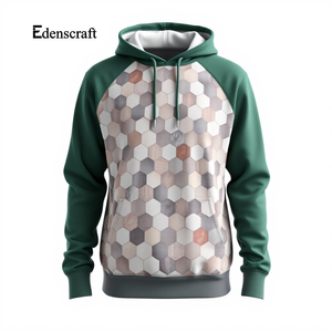 Sweat à capuche décontracté pour homme, imprimé, écologique, personnalisable, léger, élégant, vêtement d'hiver, tissu durable, mélange de coton doux - Product Image 4