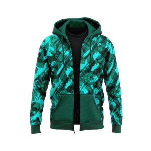 Sudaderas con capucha y sudaderas para hombre unisex de algodón de gran tamaño Top corto personalizado con cremallera completa niños esenciales bordado francés Terry Sudadera con capucha - Product Image 1